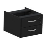 Mesa Escritório 1,20×0,60m c/ Gavetas – Cor Preto – 44090 Móveis Única Linha 15 mm 11