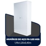 Armário de Aço PA 120 #26 – 1,98×1,20×0,40m – SA – 13121 Móveis Única Armário de Aço 5