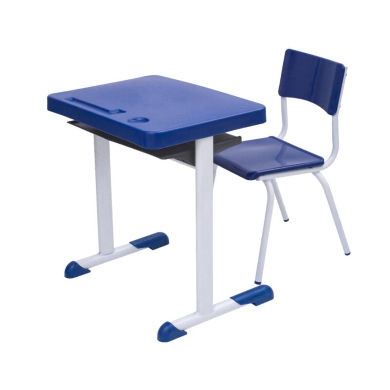 Kit Escolar Individual AZUL – (Mesa e Cadeira) – INFANTIL 03 a 06 Anos 41089 Móveis Única Infantil 2