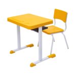 Kit Escolar Individual – (Mesa e Cadeira) – JUVENIL 06 a 09 Anos COR AMARELO – 41083 Móveis Única Conjunto Escolar 7