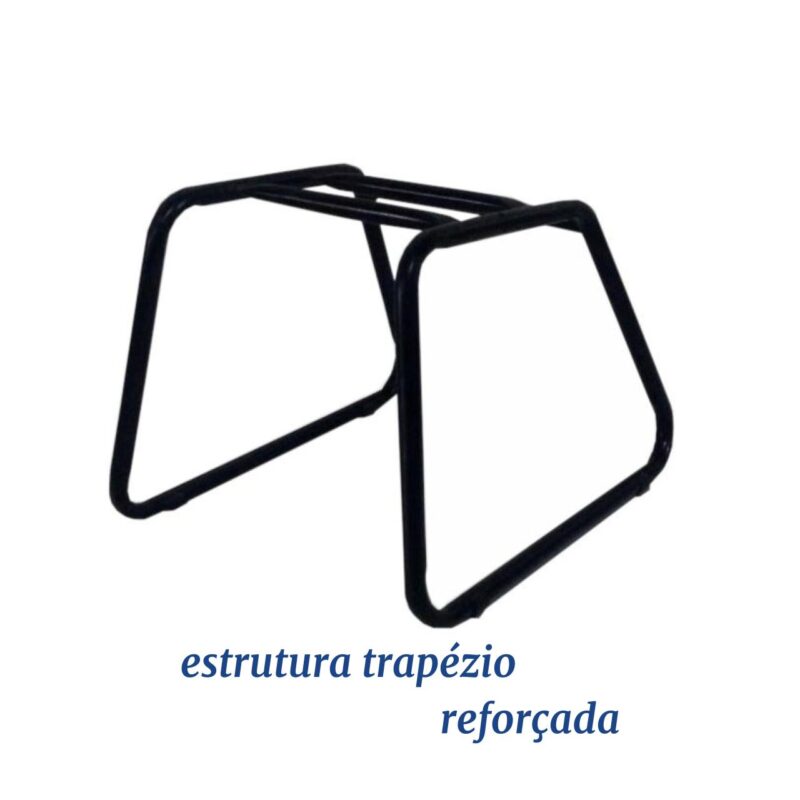 Cadeira Executiva LISA Base Trapézio Cor Preta – 31030 Móveis Única Cadeiras Fixas 6