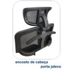 Poltrona Presidente Tela MK-4007 – Cor Preta 30004 Móveis Única Cadeira de Tela 8