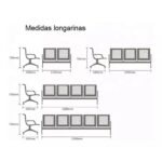 Longarina AEROPORTO com 03 Lugares – Cor Cromado 33108 Móveis Única Longarinas 10