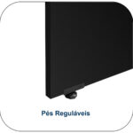 Mesa de Escritório 1,70×0,70m – 02 Gavetas NOGAL SEVILHA/PRETO – 21475 Móveis Única Linha 40 mm 10