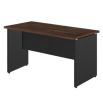 Mesa Escritório 1,70×0,60m – S/ Gavetas MARSALA / PRETO – 23474 Móveis Única Linha 30 mm