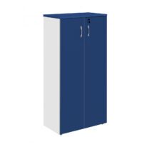 Armário Alto Fechado com 02 Portas – 1,59X0,80X0,42m – PMD – AZUL/CZ – 44102 Móveis Única Linha 15 mm