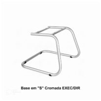 Base em “S” Cromada EXEC/DIR – PMD – 42130 Móveis Única Bases Fixas