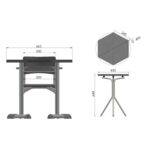 Conjunto HEXAGONAL Mesas e Cadeiras – 06 A 09 anos – INFANTO JUVENIL 42000 Móveis Única Conjunto Escolar 13