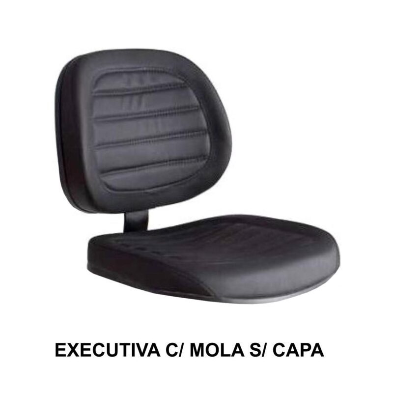 A/E Executiva COSTURADO c/ MOLA s/ CAPA- Corino Preto – PMD – 42118 Móveis Única Executiva 2