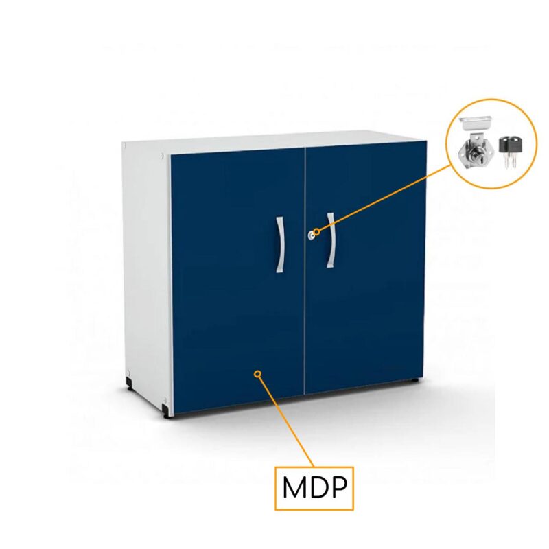 Armário Baixo com 02 Portas – 0,80×0,42×0,75m – PMD – AZU/CZ – 44103 Móveis Única Linha 15 mm 4