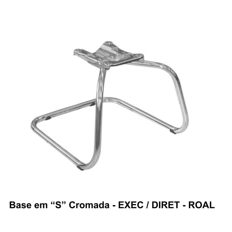 Base em “S” CROMADA – ROAL – 42108 Móveis Única Bases Fixas 2