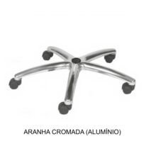 Aranha CROMADA (ALUMINIO) – ROAL – 98805 Móveis Única Acessórios para Cadeiras