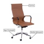 Cadeira Charles Eames Esteirinha – CARAMELO – 32885 Móveis Única Presidente 7