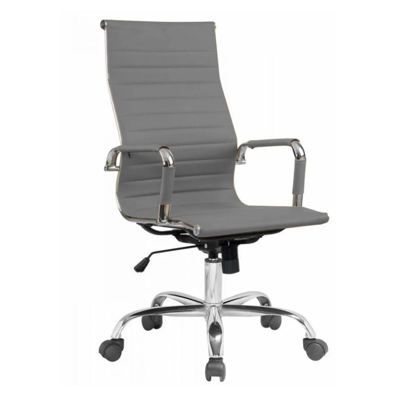 Cadeira PRESIDENTE Charles Eames Esteirinha – COR CINZA – PMD – 32881 Móveis Única Presidente