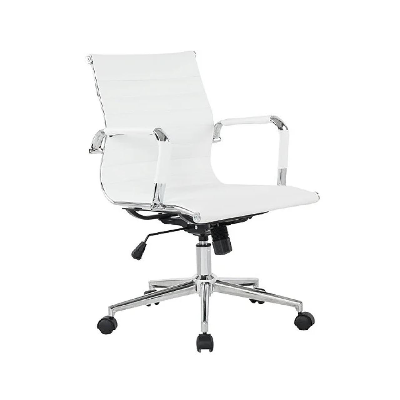 Cadeira DIRETOR Charles Eames Esteirinha – COR BRANCO – PMD – 32874 Móveis Única Presidente