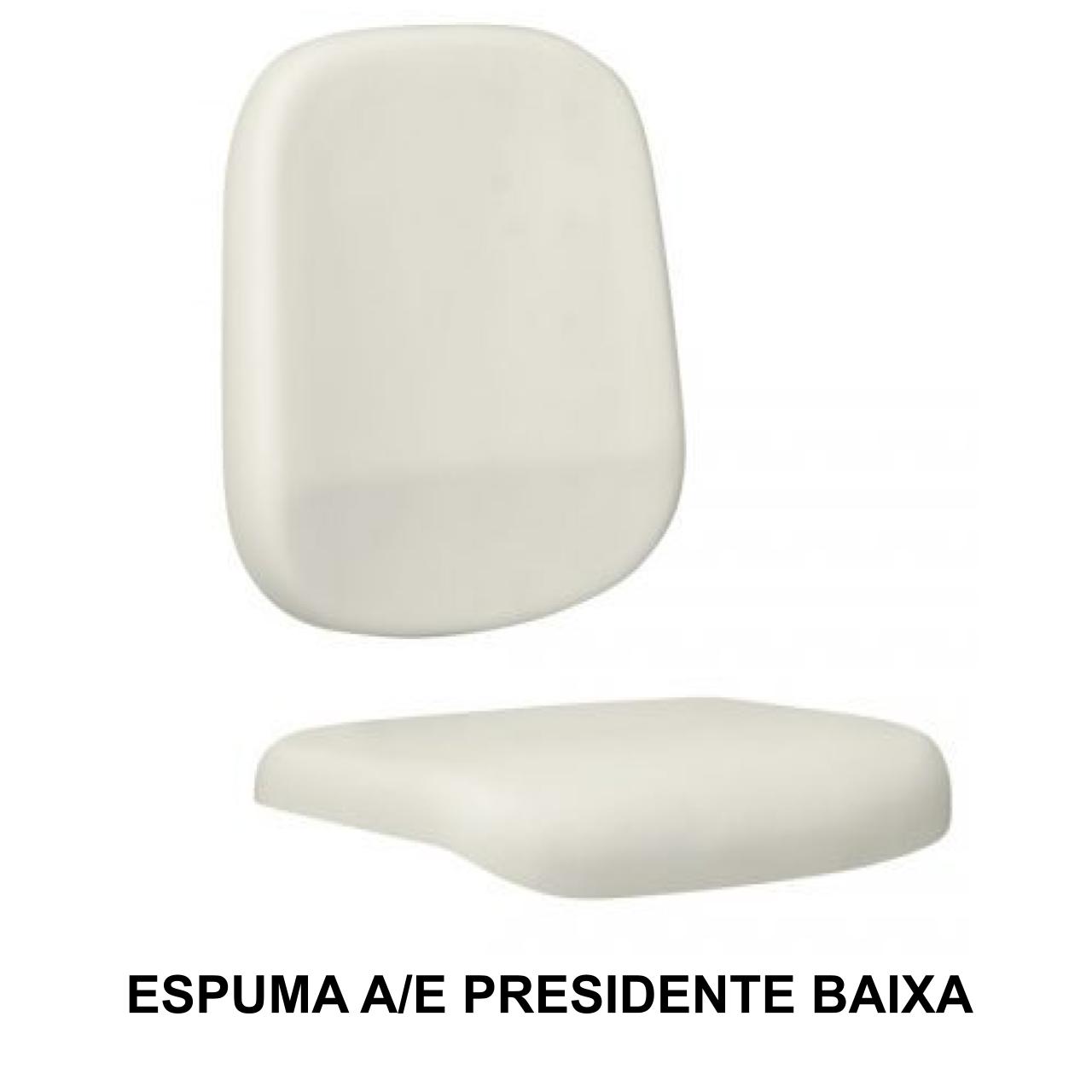 Conjunto de Espuma ASSENTO / ENCOSTO Presidente Baixa LISA – 99210 Móveis Única Espuma para Cadeira de Escritório