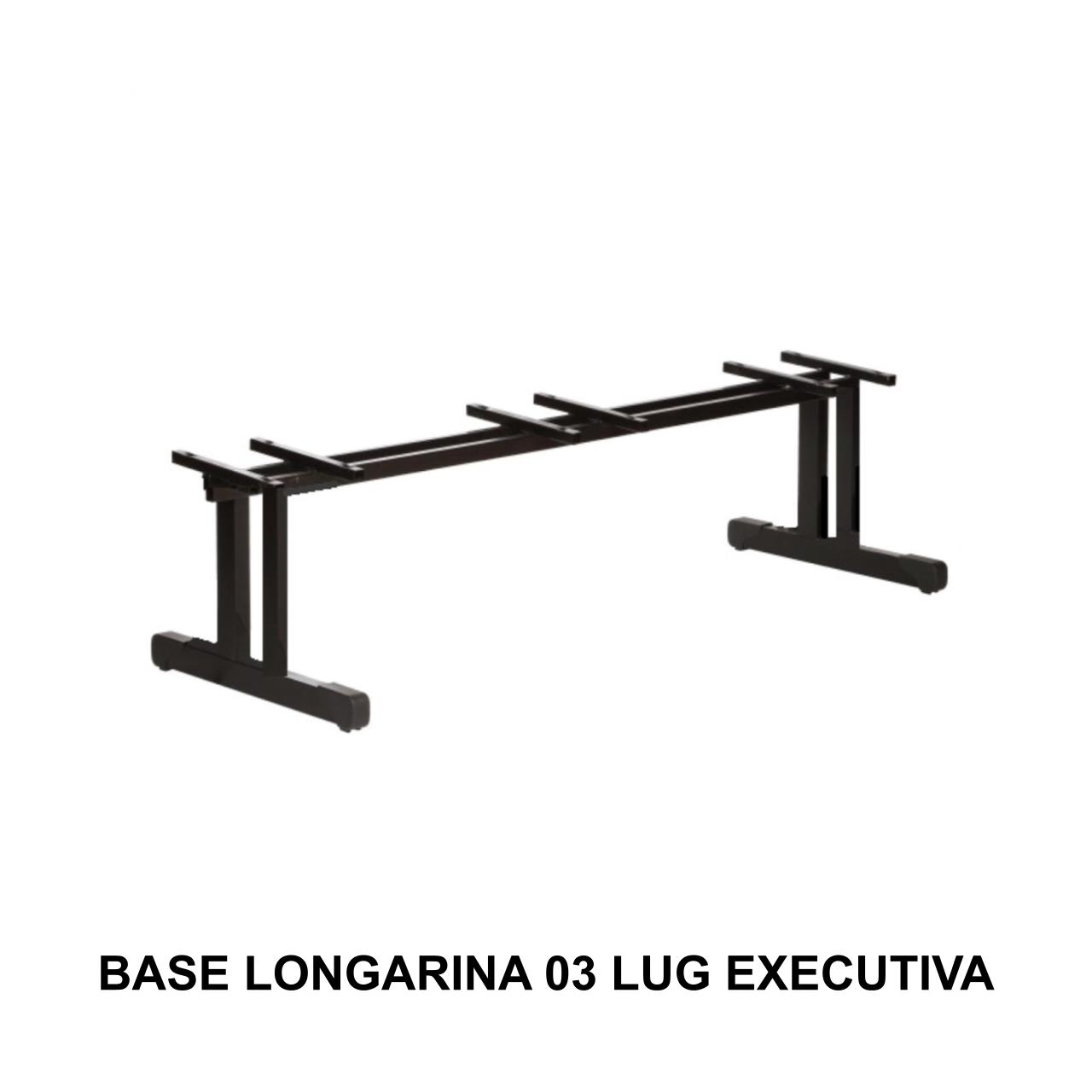 Estrutura da Longarina de 03 Lugares EXECUTIVA – Preta – 39004 Móveis Única Longarinas