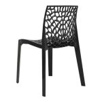 Cadeira Interlocutor GRUVYER para Escritório ou Jantar – Polipropileno – Cor Preto – 48006 Móveis Única Cadeiras Fixas 9