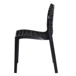 Cadeira Interlocutor GRUVYER para Escritório ou Jantar – Polipropileno – Cor Preto – 48006 Móveis Única Cadeiras Fixas 10