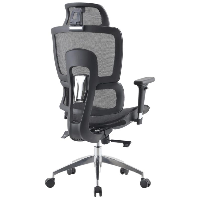 Cadeira de Escritório Presidente Tela ÉVORA – Cor Preto – 30065 Móveis Única Cadeira de Tela 6