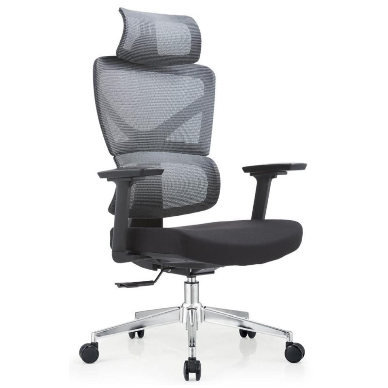 Cadeira de Escritório Presidente Tela TITAN – Cor Preto – 30067 Móveis Única Cadeira de Tela 2