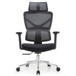 Cadeira de Escritório Presidente Tela TITAN – Cor Preto – 30067 Móveis Única Cadeira de Tela 14