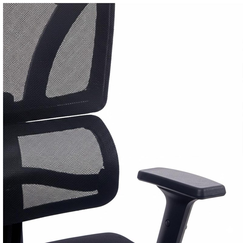 Cadeira de Escritório Presidente Tela ÉDON – Cor Preto – 30066 Móveis Única Cadeira de Tela 8