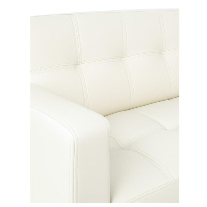 Poltrona para Escritório ROMA 01 Lugar – Corino – Cor NUDE – 60070 Móveis Única Sofá Escritório 5