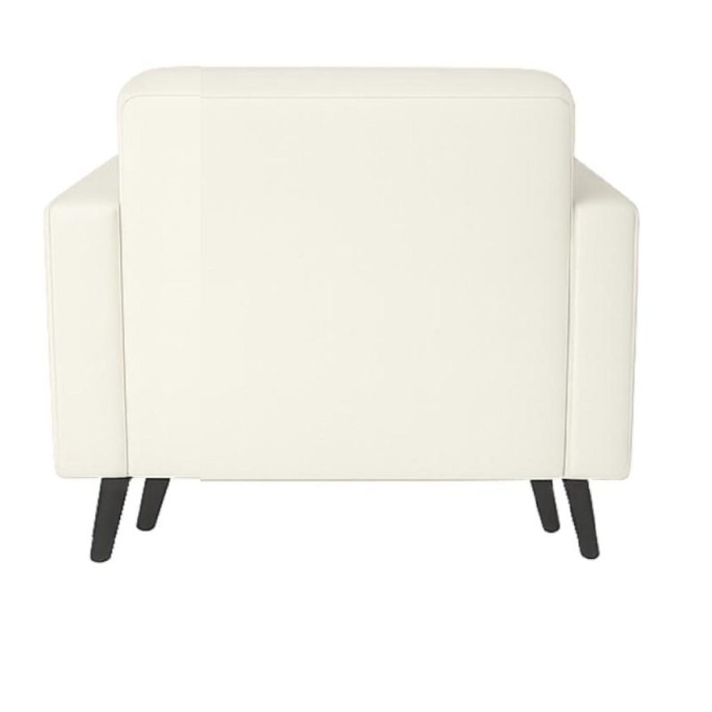 Poltrona para Escritório ROMA 01 Lugar – Corino – Cor NUDE – 60070 Móveis Única Sofá Escritório 4