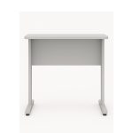 Mesa Escritório 0,80×0,60m – JOB – CINZA/CINZA – 43087 Móveis Única JOB Cinza 15 mm 8