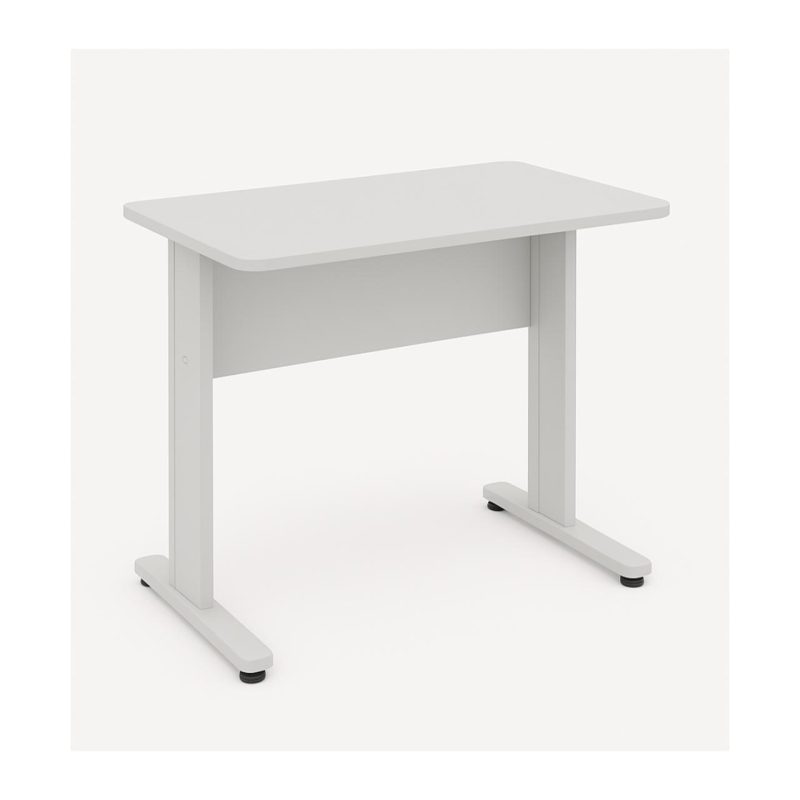 Mesa Escritório 0,80×0,60m – JOB – CINZA/CINZA – 43087 Móveis Única JOB Cinza 15 mm 2