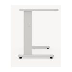 Mesa Escritório 0,80×0,60m – JOB – CINZA/CINZA – 43087 Móveis Única JOB Cinza 15 mm 9