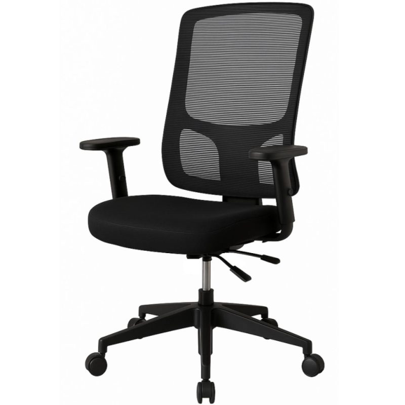 Cadeira de Escritório Tela PRYUS Back System – Cor Preto – 20099 Móveis Única Cadeira de Tela 2