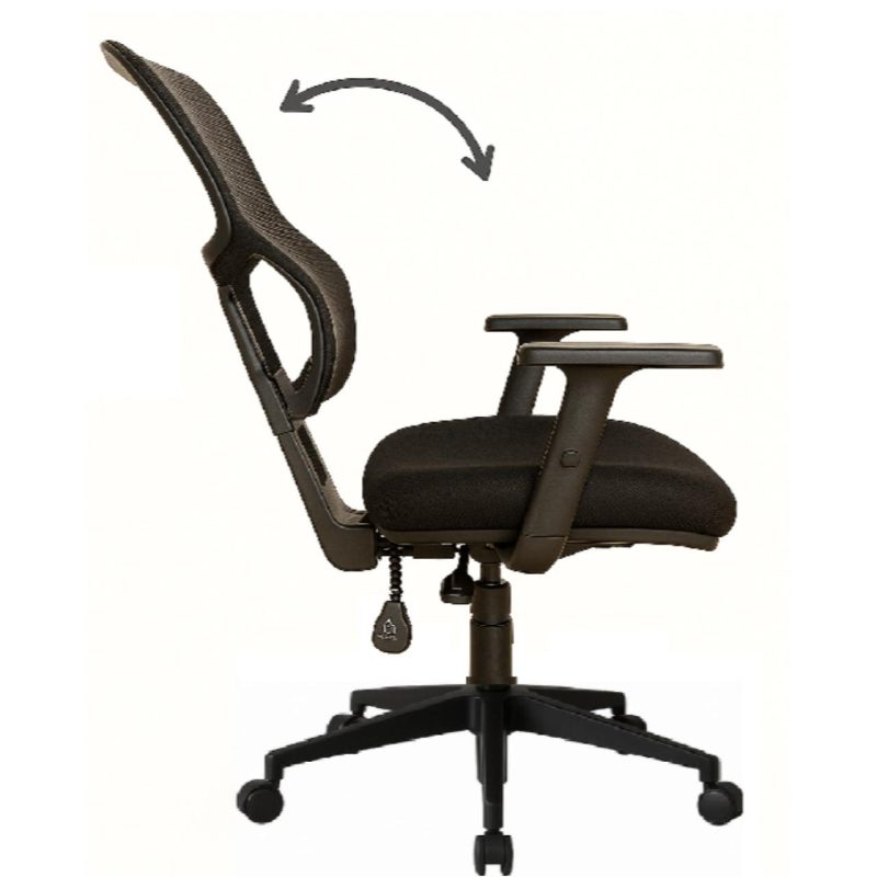 Cadeira de Escritório Tela PRYUS Back System – Cor Preto – 20099 Móveis Única Cadeira de Tela 6