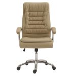 Poltrona Presidente LUXO c/ mola Ensacada – COR FENDI – 30061 Móveis Única Presidente 12