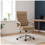 Poltrona Presidente LUXO c/ mola Ensacada – COR FENDI – 30061 Móveis Única Presidente 16