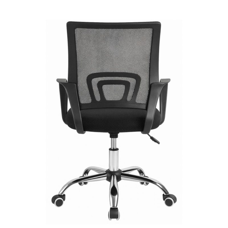 Cadeira de Escritório Tela TURYA c/ braço – Cor Preto – 34044 Móveis Única Cadeira de Tela 4