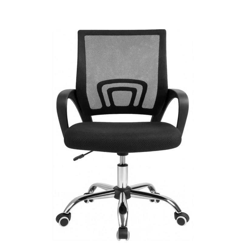 Cadeira de Escritório Tela TURYA c/ braço – Cor Preto – 34044 Móveis Única Cadeira de Tela 5
