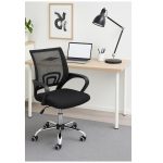 Cadeira de Escritório Tela TURYA c/ braço – Cor Preto – 34044 Móveis Única Cadeira de Tela 17