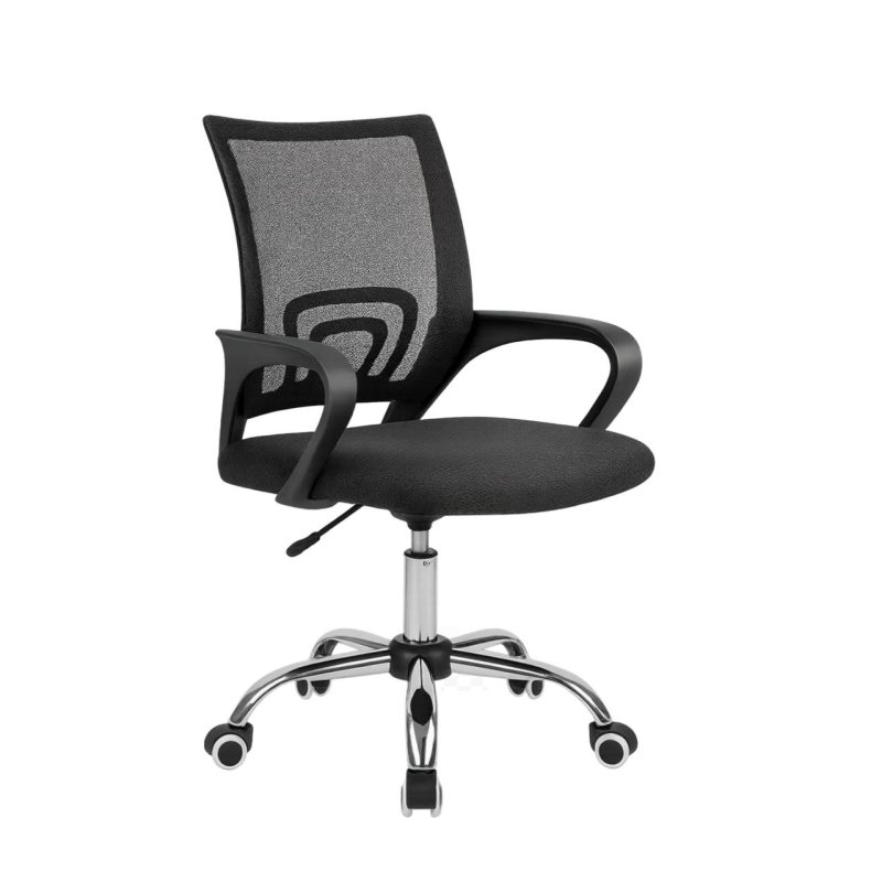 Cadeira de Escritório Tela TURYA c/ braço – Cor Preto – 34044 Móveis Única Cadeira de Tela 2