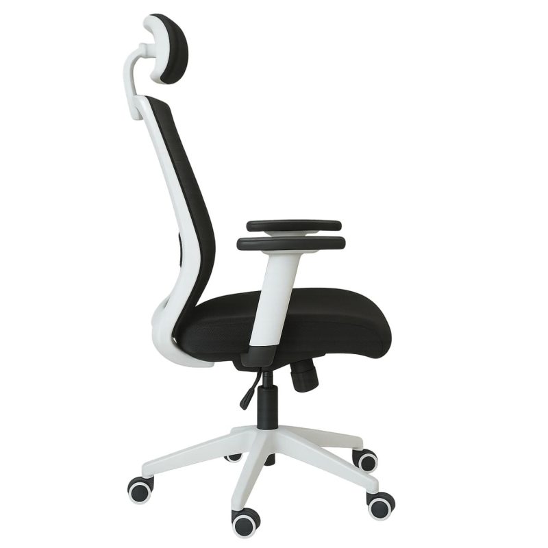 Cadeira de Escritório Tela WAY BRANCA – Cor BRANCA / PTO – 20080 Móveis Única Cadeira de Tela 3