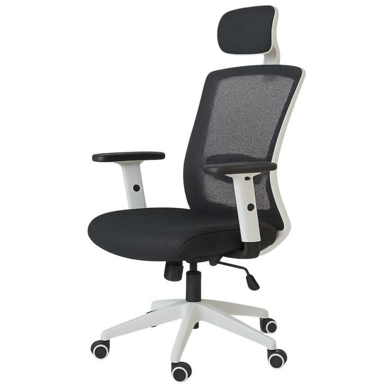 Cadeira de Escritório Tela WAY BRANCA – Cor BRANCA / PTO – 20080 Móveis Única Cadeira de Tela 2