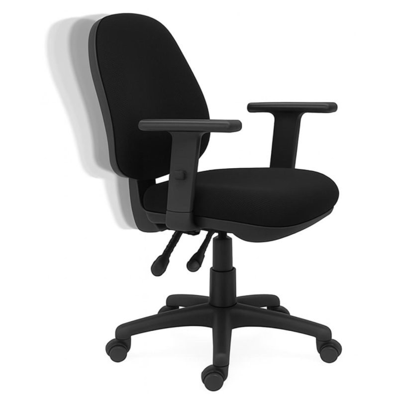 Cadeira de Escritório Ergonômica AXYS – Cor Preta – 20091 Móveis Única Presidente 2
