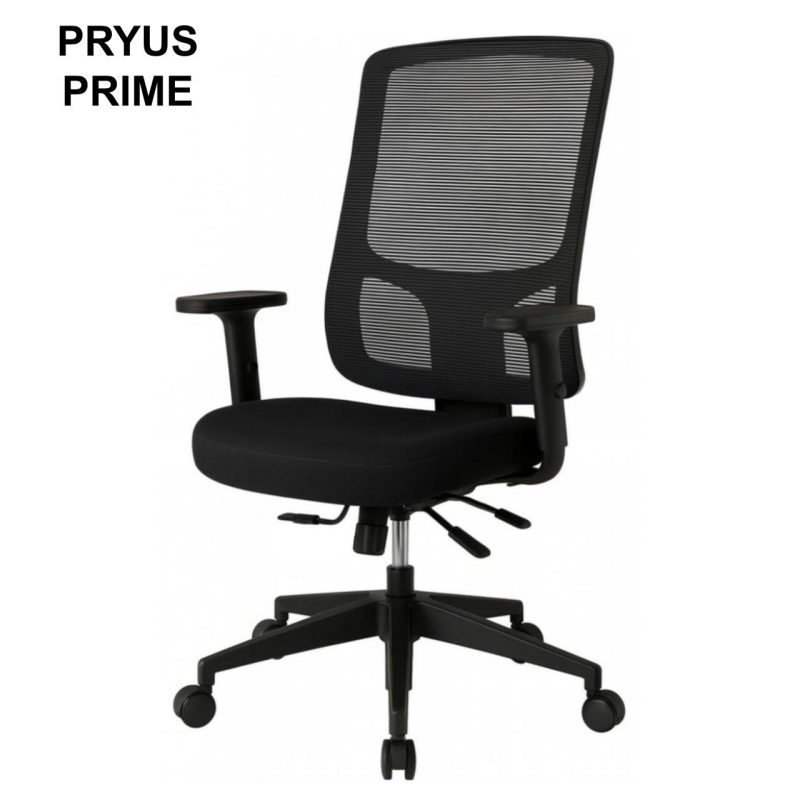 Cadeira de Escritório Tela Pryus PRIME com Regulagem Assento – Cor Preto – 20092 Móveis Única Cadeira de Tela 2