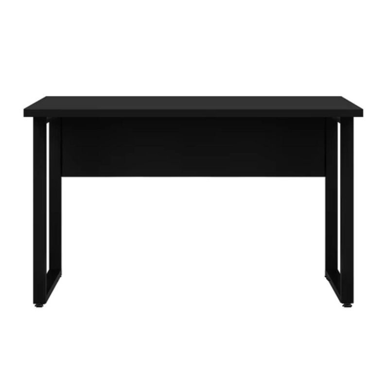 Mesa Escritório PÉ QUADRO – 1,20×0,60m – S/ Gavetas – PRETO / PRETO – 26001 Móveis Única Linha 40mm Preto / Preto 3
