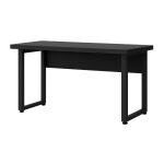 Mesa Escritório PÉ QUADRO – 1,20×0,60m – S/ Gavetas – PRETO / PRETO – 26001 Móveis Única Linha 40mm Preto / Preto 12