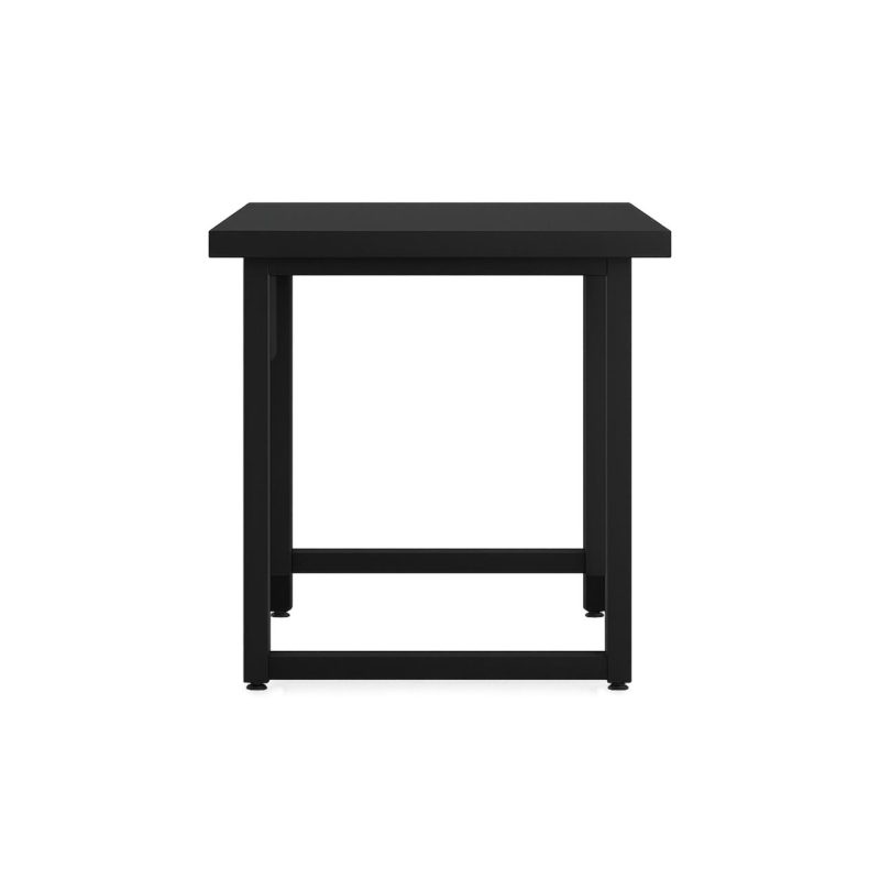 Mesa Escritório PÉ QUADRO – 1,20×0,60m – S/ Gavetas – PRETO / PRETO – 26001 Móveis Única Linha 40mm Preto / Preto 6
