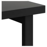 Mesa Escritório PÉ QUADRO – 1,70×0,70m – S/ Gavetas – PRETO / PRETO – 26003 Móveis Única Linha 40mm Preto / Preto 14