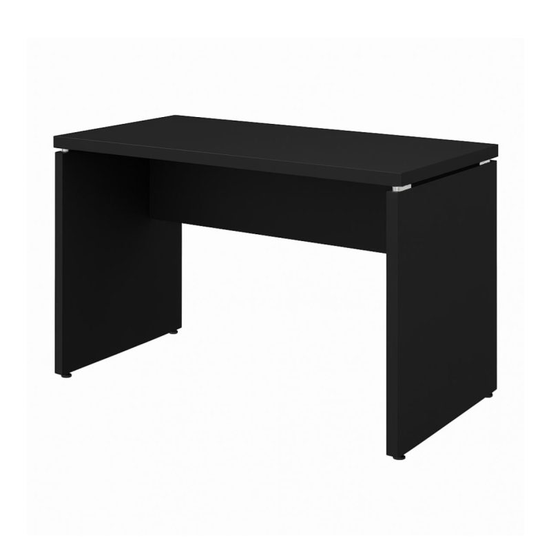 Mesa Escritório 1,20×0,60m – S/ Gavetas – PRETO/PRETO – 26005 Móveis Única Linha 40mm Preto / Preto 6