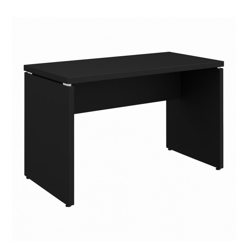 Mesa Escritório 1,20×0,60m – S/ Gavetas – PRETO/PRETO – 26005 Móveis Única Linha 40mm Preto / Preto 2
